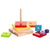 10338 7 cubika 13357 barevna pyramida drevena skladacka 9 dilu