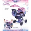 DeCuevas 85076 Skládací kočárek pro panenky se slunečníkem a taškou Magic Bubble 2024 - 60 cm