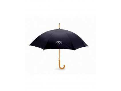 dáždnik black logo biele