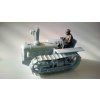Sitting tractor driver
