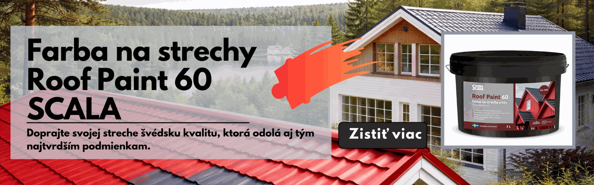 Farba na strechy Roof Paint 60 SCALA