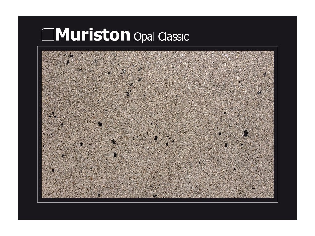 Produkt MURISTON OPAL - CLASSIC, EMERALT, BAZALT dekoratívna omietka – Kvalitný dizajn a precízne spracovanie | Skrášlim Dom