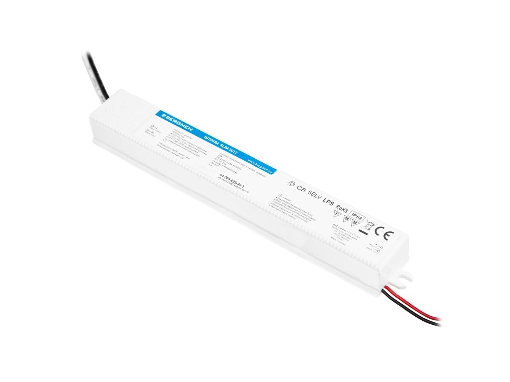 Produkt LED zdroj BERGMEN INTEGRA SLIM 30W / 12VDC / IP64 – Kvalitný dizajn a precízne spracovanie | Skrášlim Dom