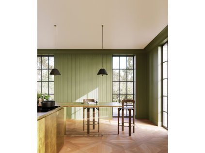 Orac WX205 Ribbed wall panels in kitchen scaled