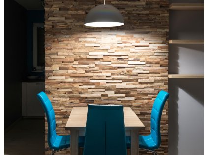 reclaimed wood wall in dining room 03