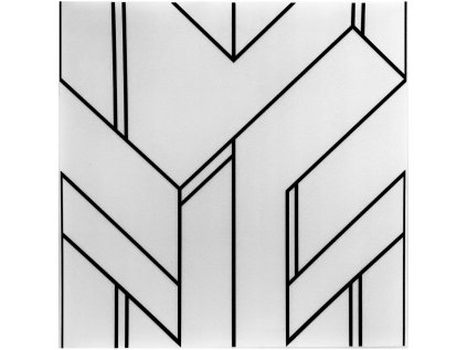 panel scienny sufitowy geometryczny biel czern gl7