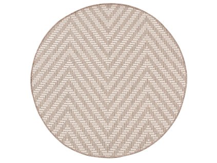 koberec okruhly lineo bezovy 120cm