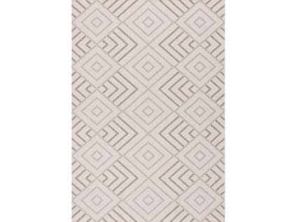 koberec lineo geometric bezovo hnedy 200x290cm