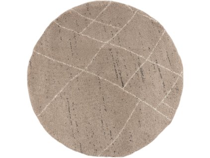 koberec okruhly royal nomadic living bezovy 160cm