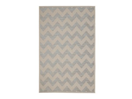 koberec modern chevron beige ice blue 160x230cm