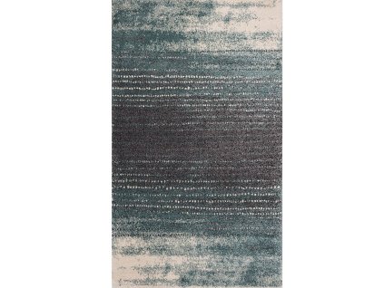 koberec modern teal modro sivy 200x290cm
