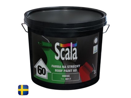 Produkt ROOF PAINT 60 Scala 3L - polyakrylová farba 2v1 na strechu a kov – Kvalitný dizajn a precízne spracovanie | Skrášlim Dom