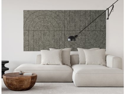 flowcut wizualizacja szarych paneli dekoracyjnych