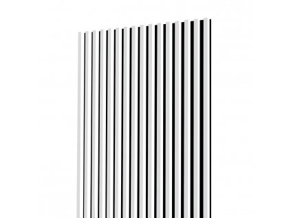 Lamelové panely + soklový LED profil 100,4 cm Biela Capri