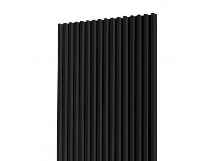 Lamelové panely + soklový LED profil 100,4 cm Čierna