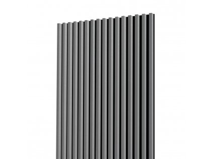 Lamelové panely + soklový LED profil 100,4 cm Šedá