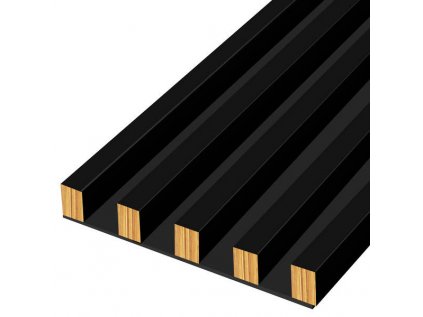 Lamely na doske 16x16 mm, 5 ks, základný modul 15 cm Čierna