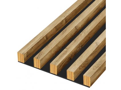 Lamely na doske 16x16 mm, 5 ks, základný modul 15 cm Prírodný dub Lancelot