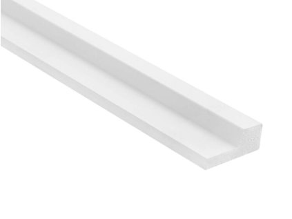 Pravé zakončenie lamely, biela L0101RTP PREMIUM