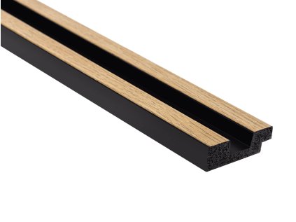 Ľavé zakončenie lamely, dub prírodný, Stretto L0105L
