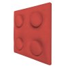 Čalúnený 3D panel LEGO 25x25cm červený