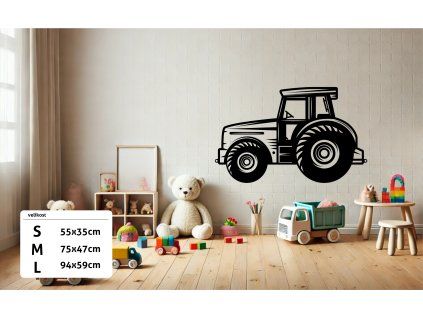 samolepky na stěnu traktor