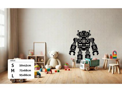 samolepky na stěnu robot