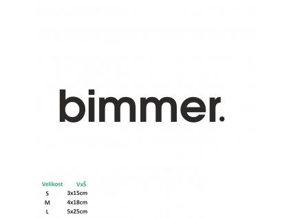 samolepka bimmer