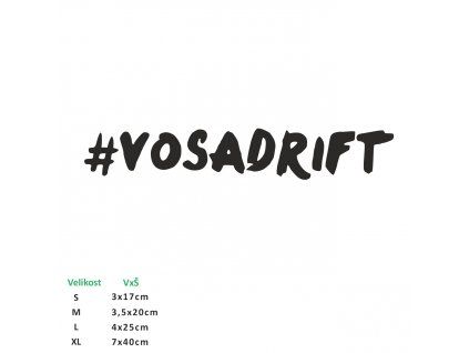 samolepka heštek vosadrift