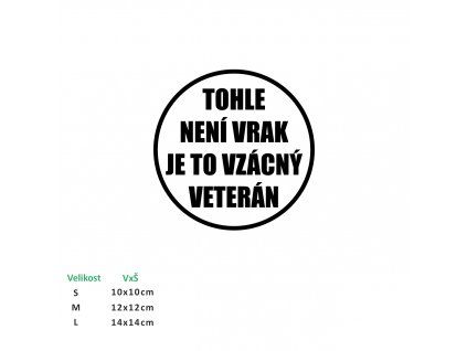 samolepka tohle neni vrak