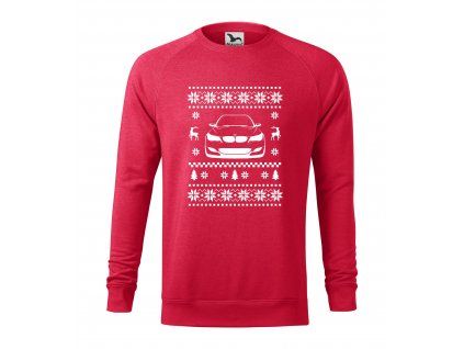 vánoční mikina E60 cervena