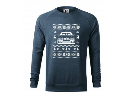 vánoční mikina E39modra