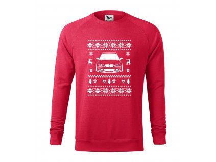 vánoční mikina E46cervena