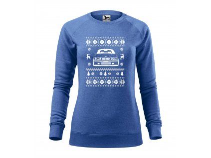vánoční mikina e36 modra