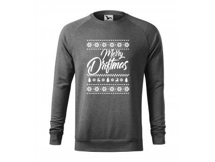 vánoční mikina merry driftmas cerna