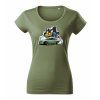 damske tricko drift factory chalisko khaki