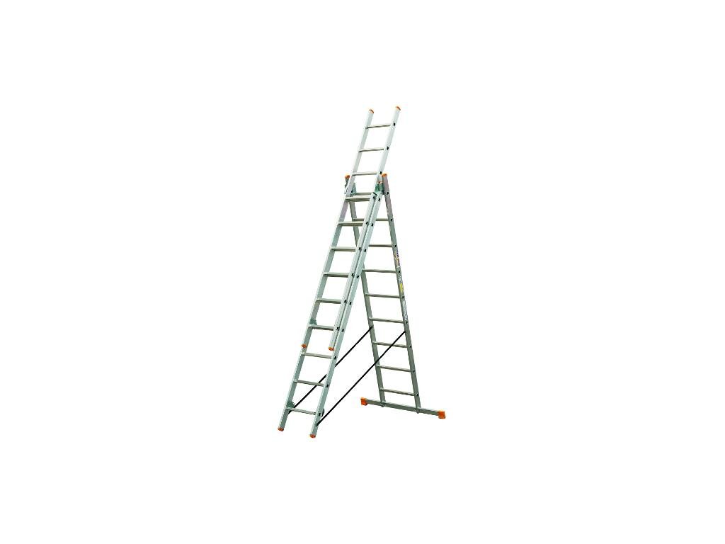 Rebrík Higher 3x15 priečok - 10,40m  + hák zdarma