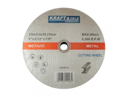REZNÝ KOTÚČ DO KOVU 230mm x 2,0mm x 22,23mm