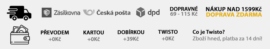 Doprava a platba, Doprava zdarma nad 1500 Kč