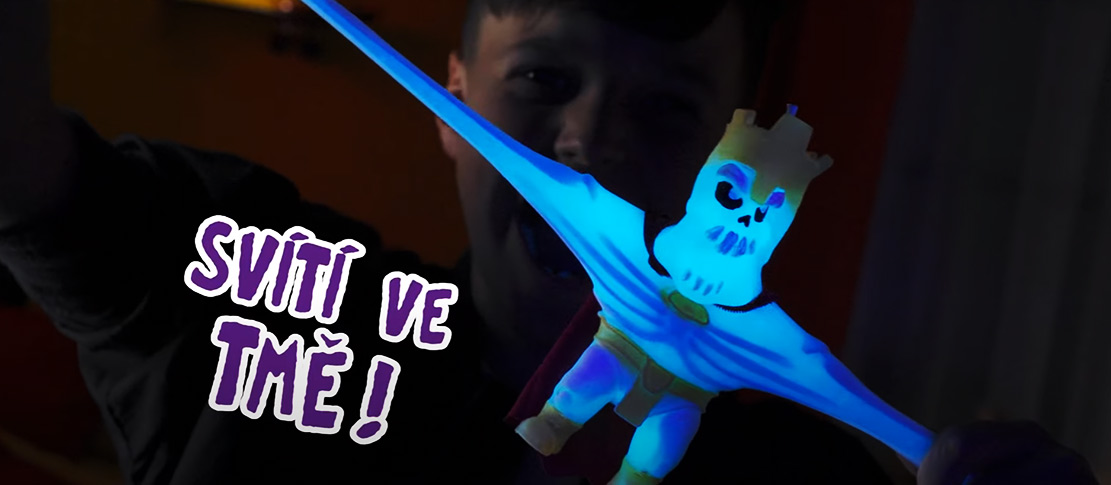 Natahovací Flexi Monster - vzácné figurky navíc svítí ve tmě!