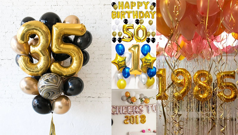 Inspirace na balonkovou dekoraci na oslavu