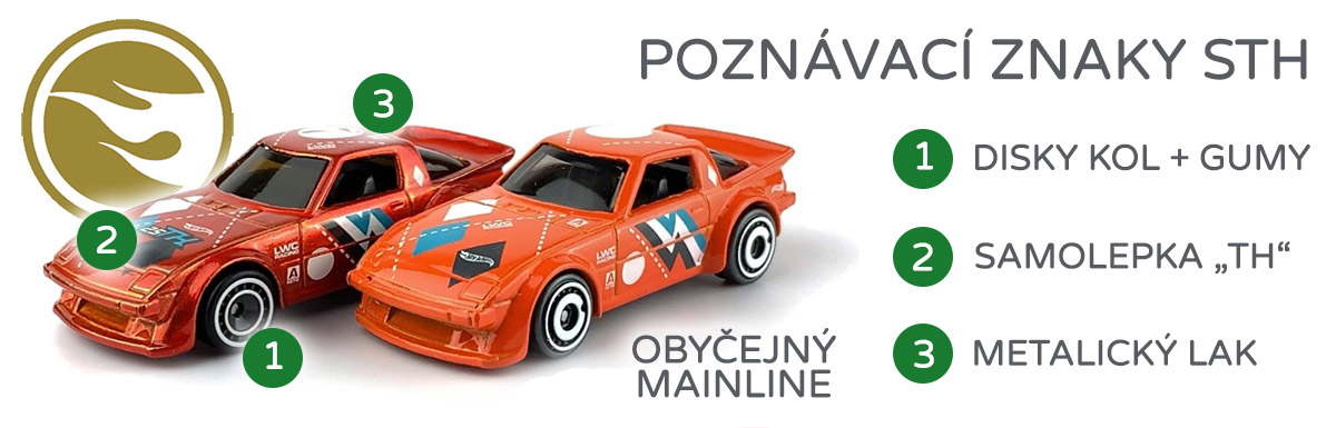 Jak poznat Hot Wheels STH - zlatý plamínek?