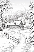 Vánoční omalovánky zdarma - NÁHLED