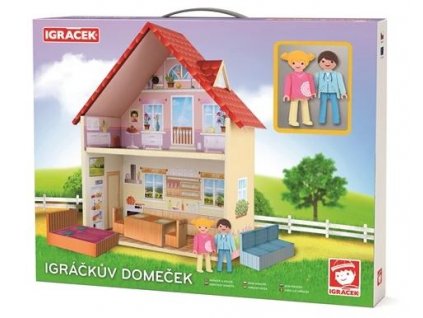 igrackuv domecek hraci set pro holcicky s figurkami