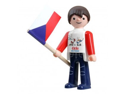 igracek fanousek iv hokej 2015 figurka s vlajkou
