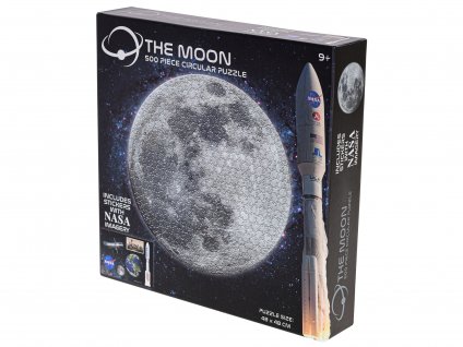 NASA puzzle kulaté - Měsíc 500 dílků skladem