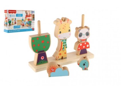 Puzzle 3D dřevo 9 dílků v krabici 28x19x8cm 24m+