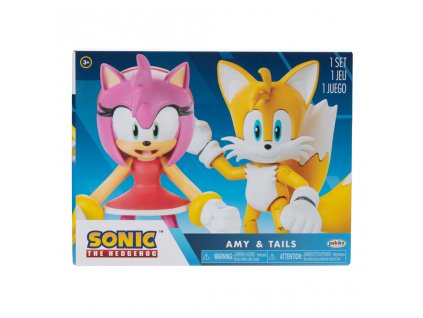 Figurky Sonic 2 ks Amy + Tails 10 cm