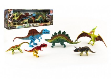 Sada Dinosaurus hýbající se 6ks plast v krabici 48x17x13cm