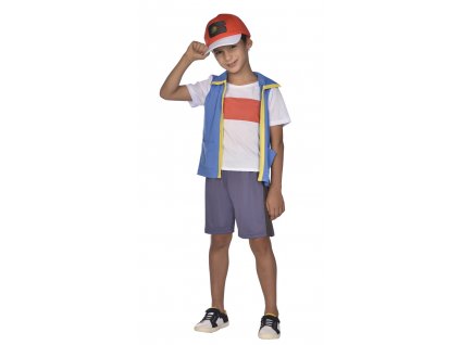 Dětský kostým Pokemon Ash 4-6 let